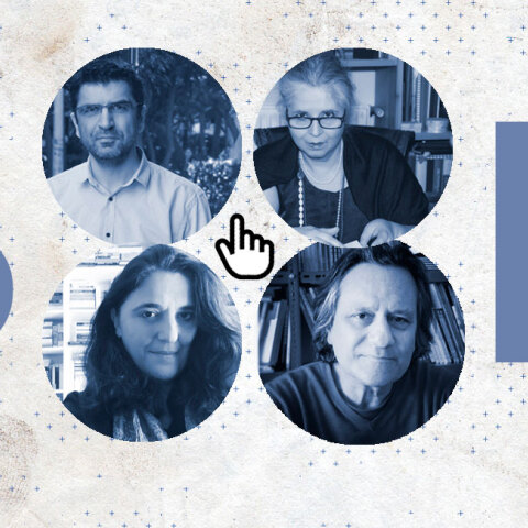 Ελένη Γκίκα (Fractal), Ελένη Κορόβηλα (BookPress), Γιάννης Μπασκόζος (Ο Αναγνώστης) και Μάκης Τσίτας (Diastixo.gr)