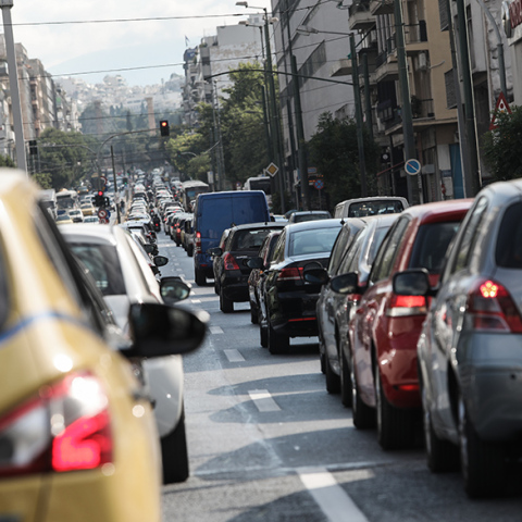 Κίνηση στους δρόμους της Αθήνας