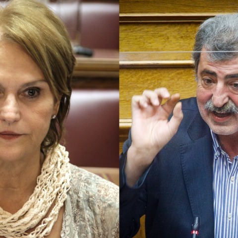 Αριστερά η ιστορικός Μαρία Ρεπούση και δεξιά ο βουλευτής του ΣΥΡΙΖΑ, Παύλος Πολάκης - Το άρθρο της κ. Ρεπούση για το «τσίγκινο σώβρακο»