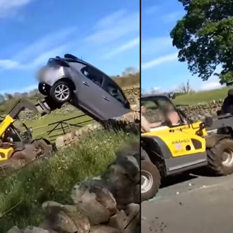 Με κλαρκ σήκωσε αυτοκίνητο αγρότης στην Αγγλία