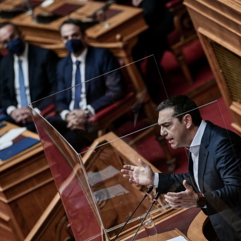 Αλέξης Τσίπρας - Κυριάκος Μητσοτάκης - Βουλή