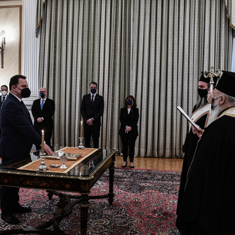 Ορκίστηκε ο νέος υπουργός Αγροτικής Ανάπτυξης, Γιώργος Γεωργαντάς