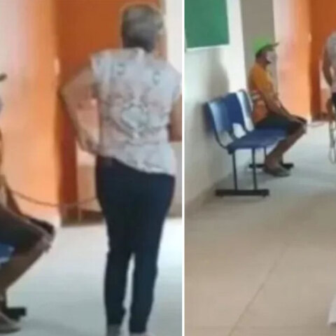 Αντιεμβολιαστής σύζυγος στη Βραζιλία είναι δεμένος στην αίθουσα αναμονής, με τη γυναίκα του να κρατά το σχοινί