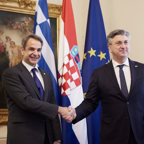 ΕΠΙΣΚΕΨΗ ΤΟΥ ΠΡΩΘΥΠΟΥΡΓΟΥ ΚΥΡ. ΜΗΤΣΟΤΑΚΗ ΣΤΗΝ ΚΡΟΑΤΙΑ (ΔΗΜΗΤΡΗΣ ΠΑΠΑΜΗΤΣΟΣ/ΓΡΑΦΕΙ ΤΥΠΟΥ ΠΡΩΘΥΠΟΥΡΓΟΥ/EUROKINISSI)