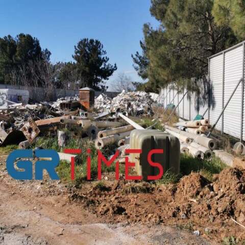 Το σημείο όπου βρέθηκε νεκρό το νεογέννητο μωρό στη Θεσσαλονίκη 