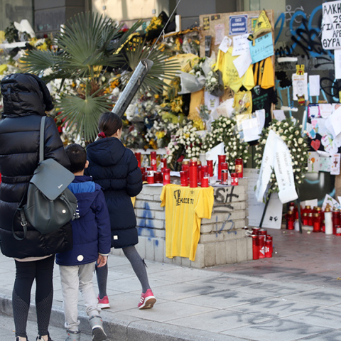 Το σημείο όπου δολοφονήθηκε ο 19χρονος Άλκης Καμπανός