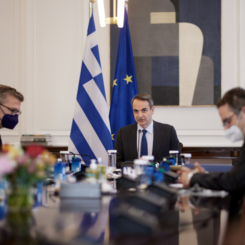 Υπουργικό συμβούλιο υπό τον Κυριάκο Μητσοτάκη