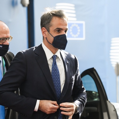 Κυριάκος Μητσοτάκης - Άτυπη συνάντηση των μελών του Ευρωπαϊκού Συμβουλίου με αντικείμενο τις τελευταίες εξελίξεις στην Ουκρανία