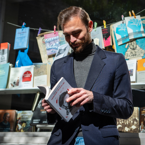 Ο συγγραφέας του βιβλίου «Jurgen Klopp: The Social One» Μάριος Μάντζος.