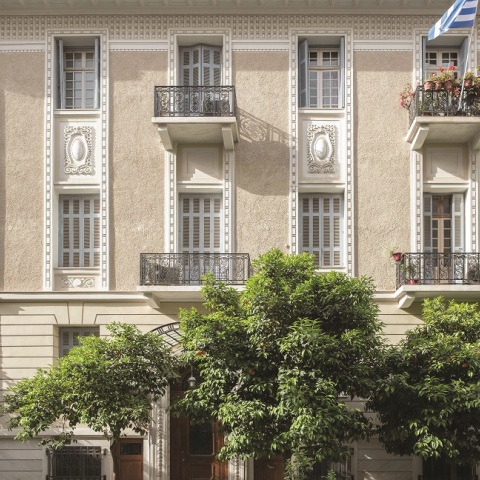 Η πολυκατοικία Δημητρίου Κορκόδειλου, στη Σκαραμαγκά 4.  κτίριο του Μεσοπολέμου.