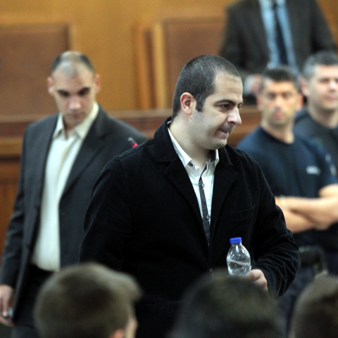 Ο πυρηνάρχης Νίκαιας της Χρυσής Αυγής, Γιώργος Πατέλης στο δικαστήριο