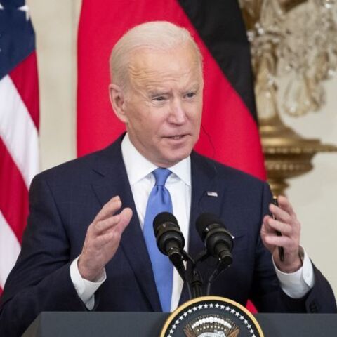 =Ο πρόεδρος των ΗΠΑ, Τζο Μπάιντεν, σε συνέντευξη Τύπου © EPA / MICHAEL REYNOLDS   =