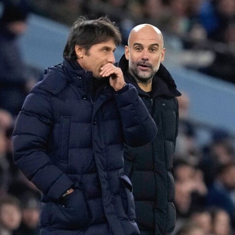 Ο Πεπ Γκουαρντιόλα και ο Αντόνιο Κόντε