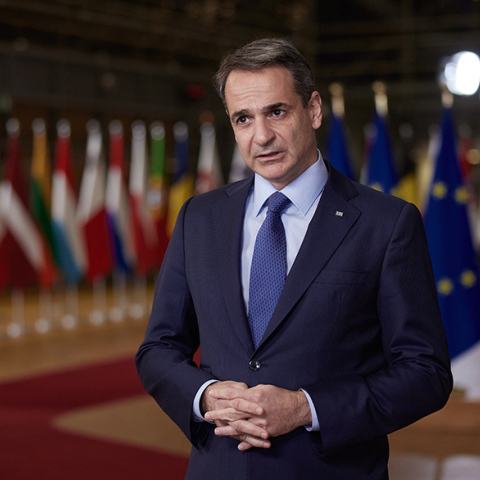 Ο Έλληνας πρωθυπουργός Κυριάκος Μητσοτάκης