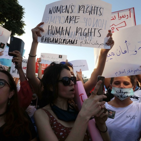 Γυναίκες διαμαρτύρονται στην Ιορδανία 