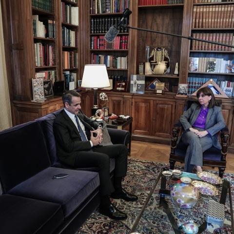 Κυριάκος Μητσοτάκης - Κατερίνα Σακελλαροπούλου