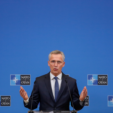 Ο γενικός γραμματέας της Συμμαχίας Γενς Στόλτενμπεργκ