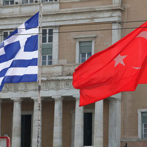 Σημαίες Ελλάδας - Τουρκίας