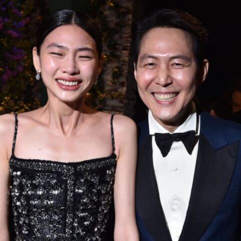 Οι πρωταγωνιστές του Squid Game, Jung Ho-yeon (αριστερά) και Lee Jung-jae (δεξιά)