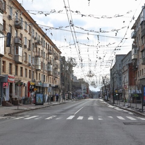 Άδειοι δρόμοι στο Χάρκοβο