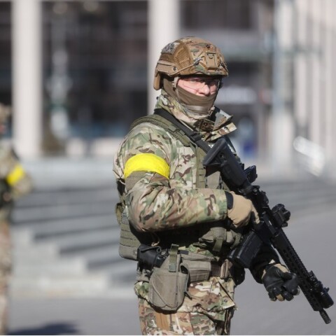 Στρατιώτες στο Κίεβο