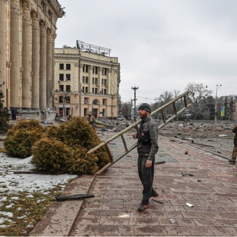 Στιγμιότυπο από το πολεμικό σκηνικό στο Χάρκοβο