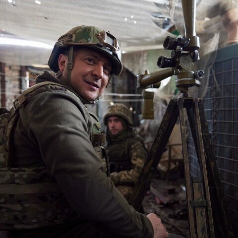 Ο Ουκρανός πρόεδρος, Βολοντίμιρ Ζελένσκι