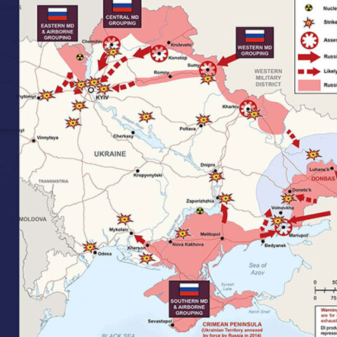 Χάρτης από το Υπουργείο Άμυνας της Βρετανίας για τον πόλεμο στην Ουκρανία