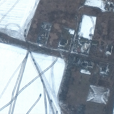 Ρωσική φάλαγγα λίγα χιλιόμετρα έξω από το Κίεβο