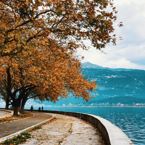 Η λίμνη Παμβώτιδα στα Γιάννενα. 