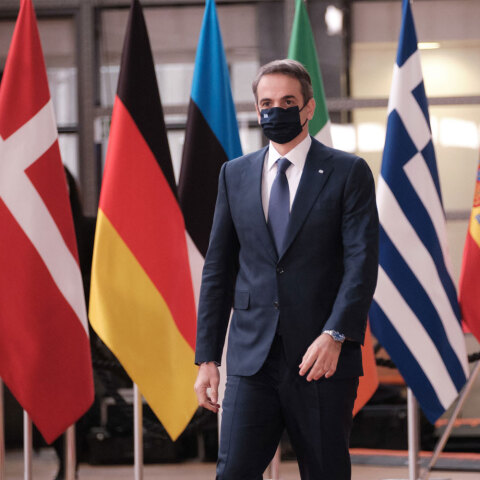 Ο Κυριάκος Μητσοτάκης στη Σύνοδο Κορυφής της ΕΕ