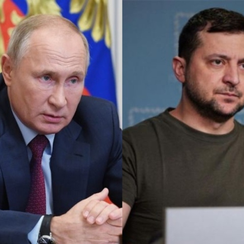 Πούτιν - Ζελένσκι © EPA