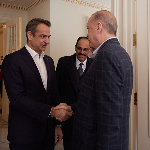 Κυριάκος Μητσοτάκης και Ταγίπ Ερντογάν