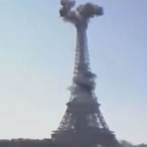 Βίντεο με το βομβαρδισμένο Παρίσι