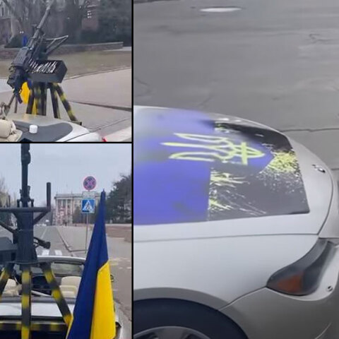 Η BMW Cabrio με το πολυβόλο στην Ουκρανία