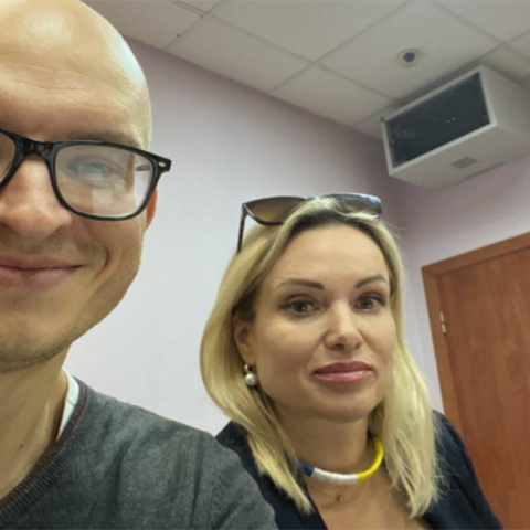 Η δημοσιογράφος Μαρίνα Οβσιανίκοβα