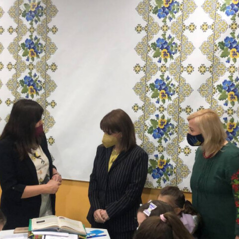 Η πρόεδρος της Δημοκρατίας, Κατερίνα Σακελλαροπούλου