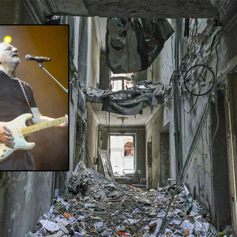 Συντρίμμια από ρωσικό βομβαρδισμό στην Ουκρανία - Νίκος Πορτοκάλογλου (ένθετη)