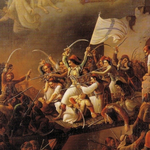 Η Έξοδος του Μεσολογγίου, Θεόδωρος Βρυζάκης, 1853