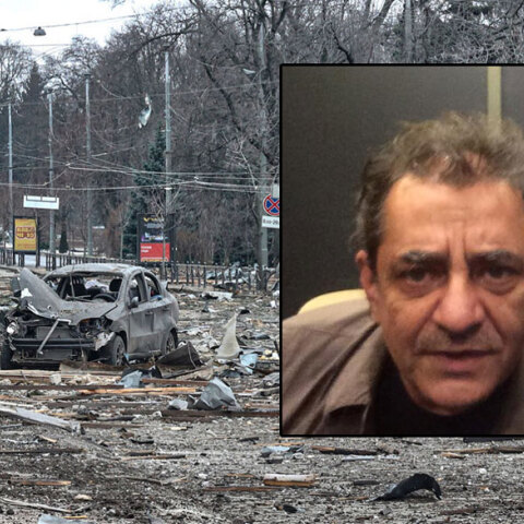 Πόλεμος στο Χάρκοβο (κεντρική) - Αντώνης Καφετζόπουλος (ένθετη)