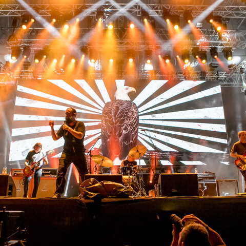 Το συγκρότημα Clutch σε συναυλία στο Release Athens Festival