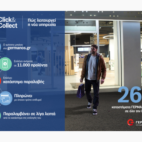 ΓΕΡΜΑΝΟΣ: G Click & Collect Παραγγελία online και άμεση παραλαβή