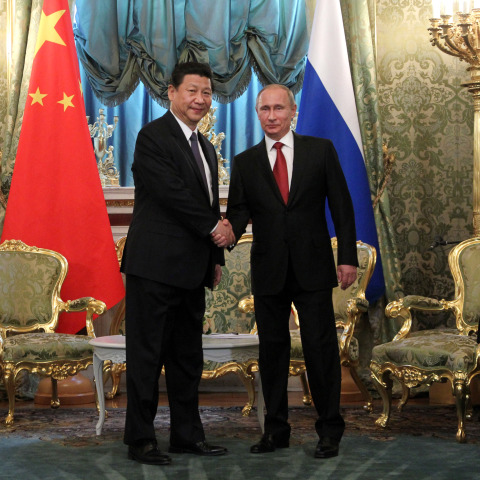 Βλαντιμίρ Πούτιν, Σι Τζινπίνγκ, χειραψία