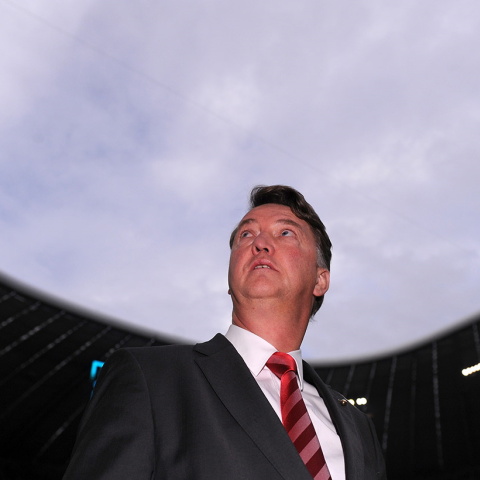 Φωτογραφία με τον Λούις Φαν Χάαλ.