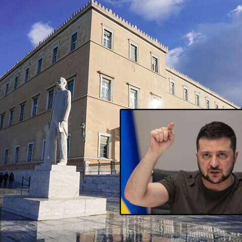 Ο Βολοντίμιρ Ζελένσκι ευχαρίστησε την Ελλάδα στην ομιλία του στη Βουλή
