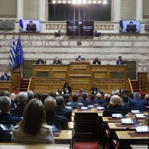 O πρόεδρος της Ουκρανίας, Βολοντίμιρ Ζελένσκι