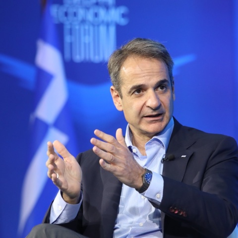 Ο πρωθυπουργός, Κυριάκος Μητσοτάκης, στο 7ο Οικονομικό Φόρουμ των Δελφών