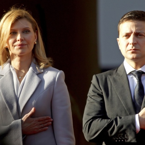 Η Ολένα Ζελένσκα, σύζυγος του προέδρου της Ουκρανίας, Βολοντίμιρ Ζελένσκι