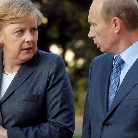Η Ανγκέλα Μέρκελ και ο Βλαντιμίρ Πούτιν