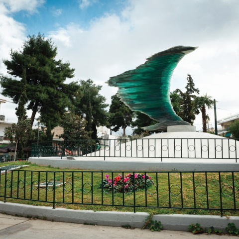 Φωτογραφία από το μνημείο «Μικρός Δρομέας» στο Περιστέρι.